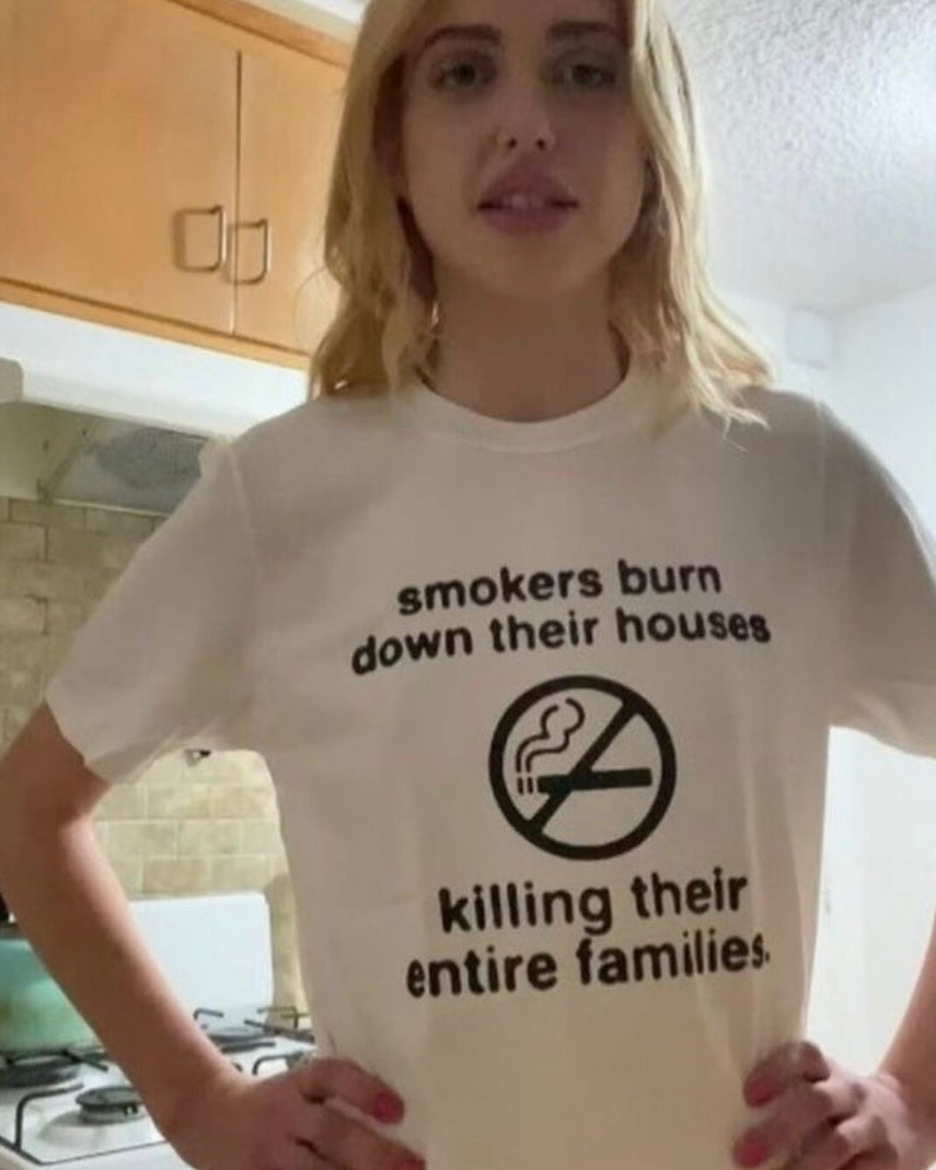 "CAUTION" TEE