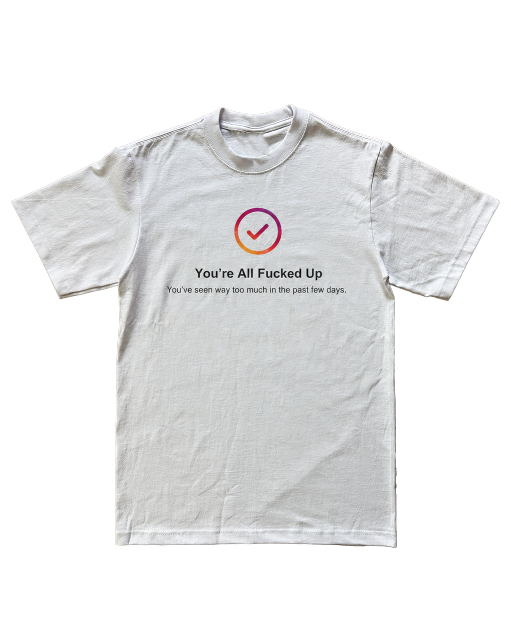 "SCROLLING" TEE