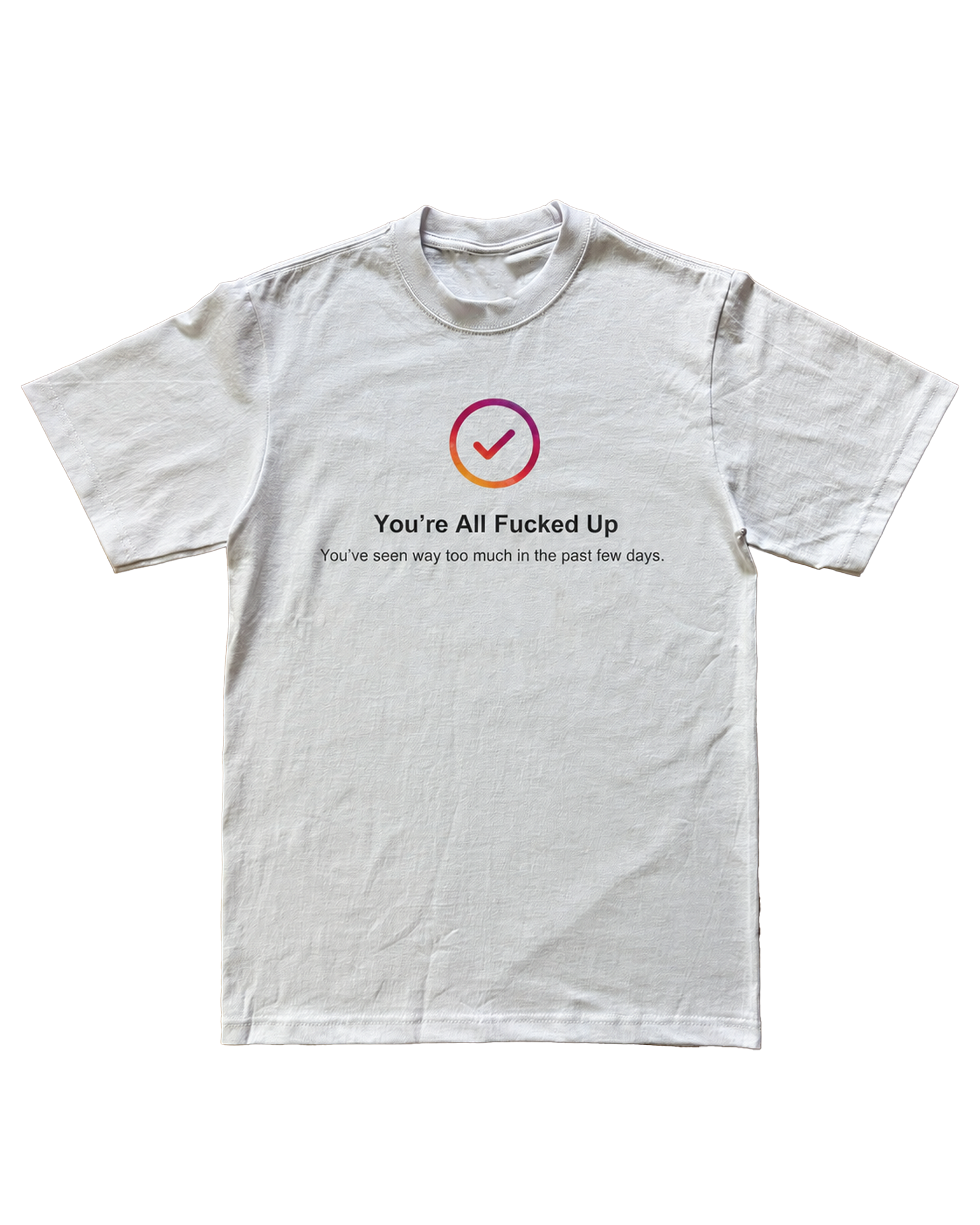 "SCROLLING" TEE